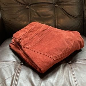 J. Crew 770 Straight Fit Pants in Corduroy Rust Size 31W x 32L